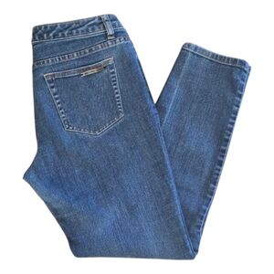 MICHAEL KORS Medium Wash Cropped Skinny Jeans Size 6‎
